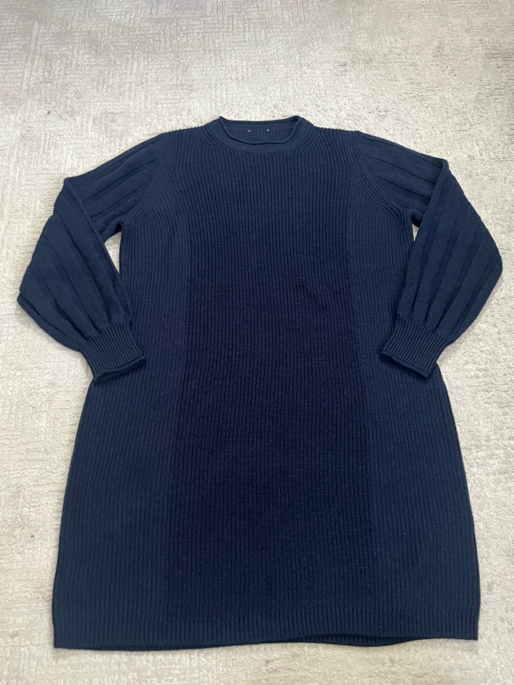 Wrap London Wool/Cotton Blend Sweater Dress